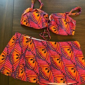 Women’s Jantzen 2 pc skirted bikini Size 16